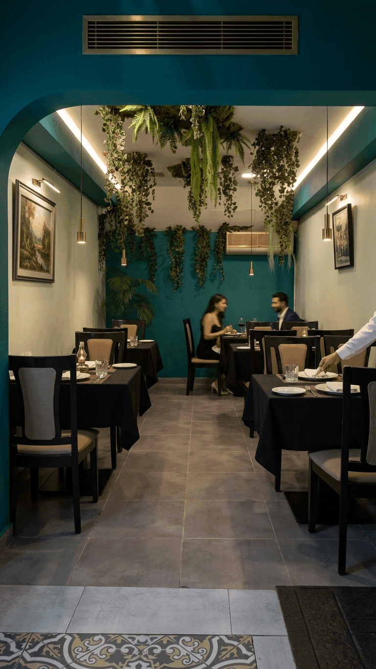 Food Station Restaurant Interior